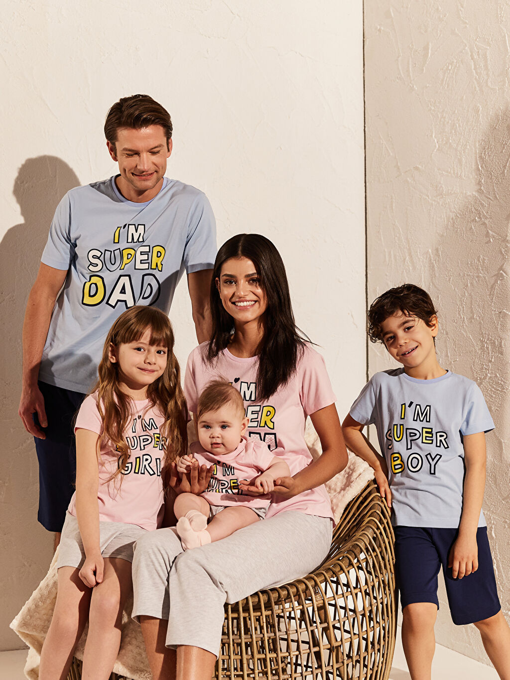 Gri Aile Koleksiyonu Super Mom Baskili Pijama Takimi Lc Waikiki