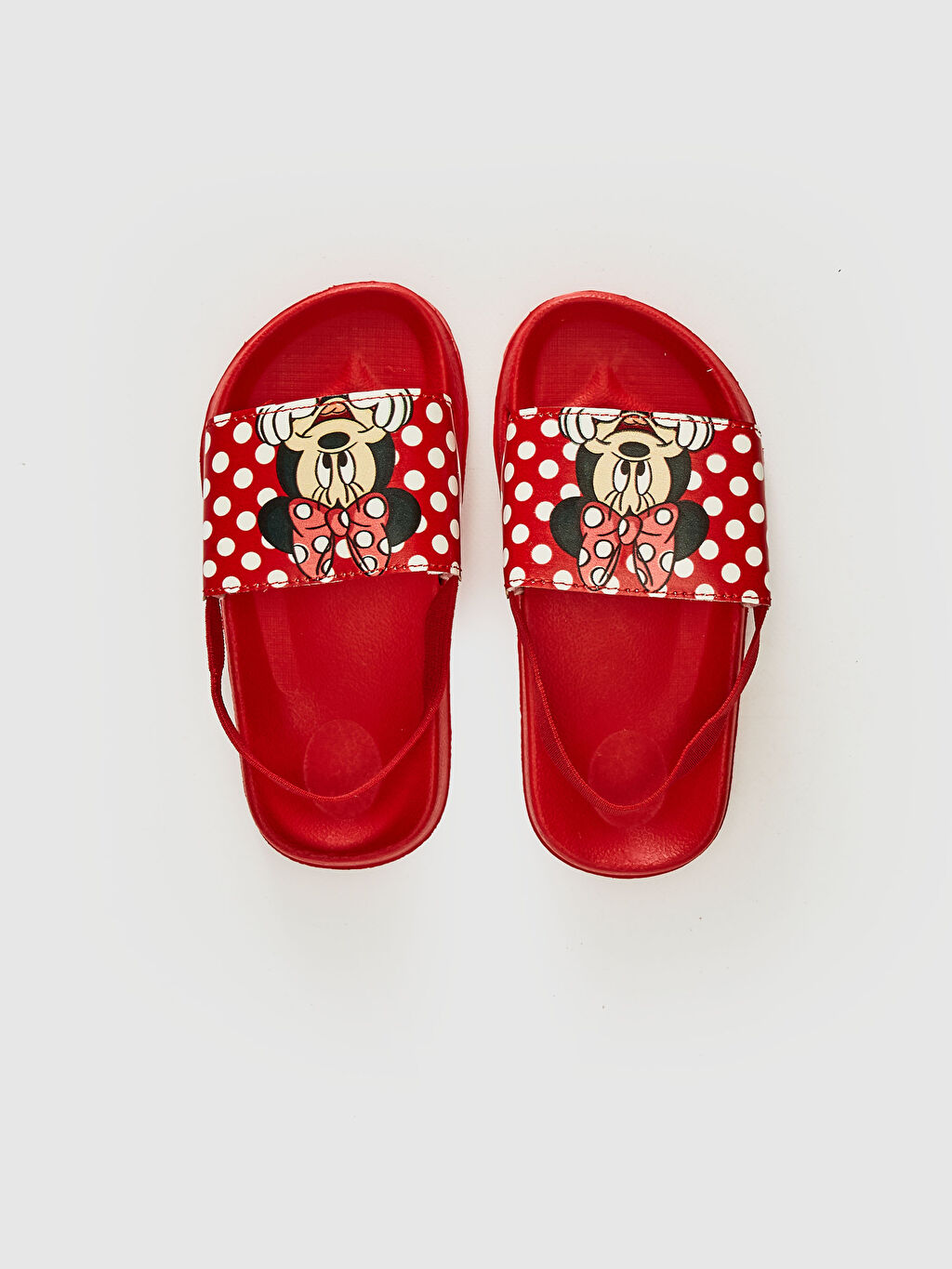 Kırmızı Kız Bebek Minnie Mouse Baskılı Terlik LC Waikiki