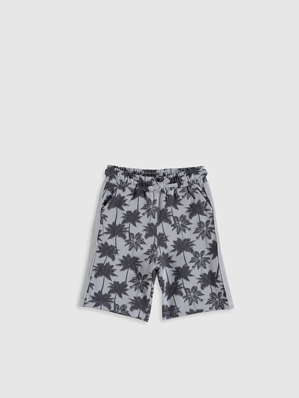 Gri Erkek Cocuk Baskili Pamuklu Sort Lc Waikiki
