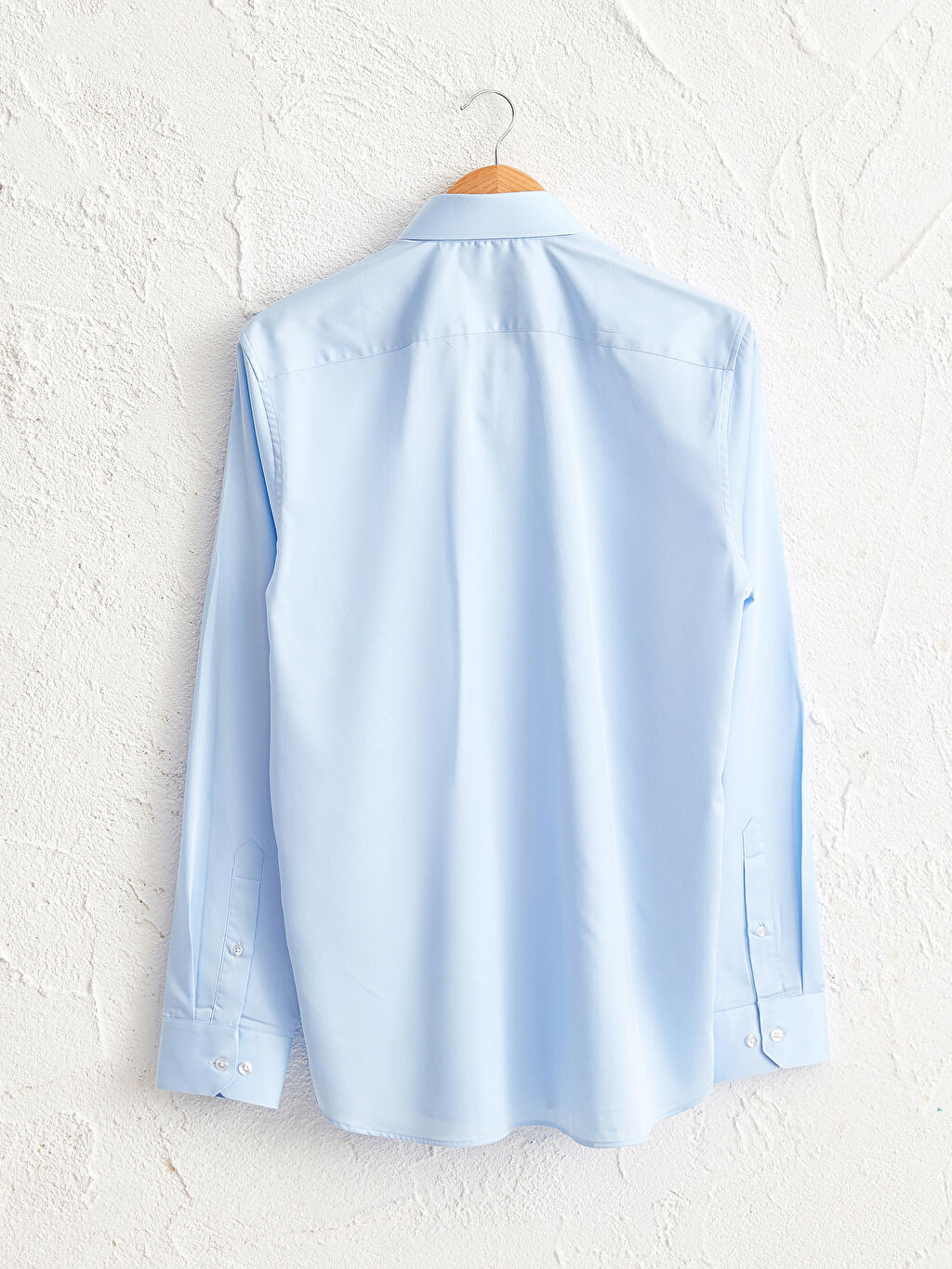 Mavi Slim Fit 100 Pamuk Saten Gomlek Lc Waikiki