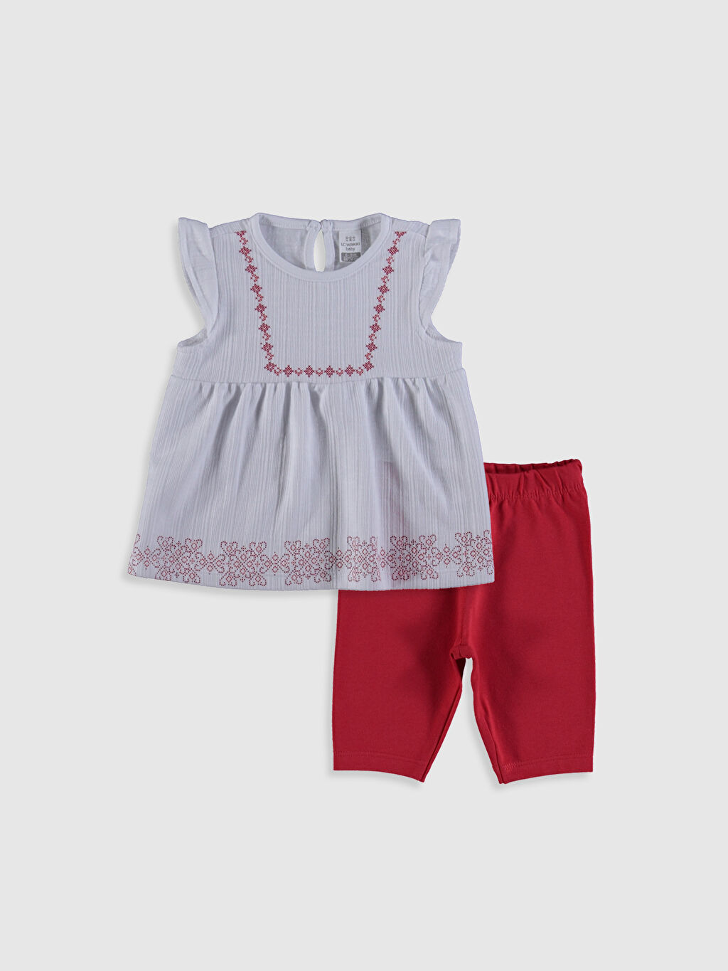 Ekru Kiz Bebek Bluz Ve Pantolon Lc Waikiki