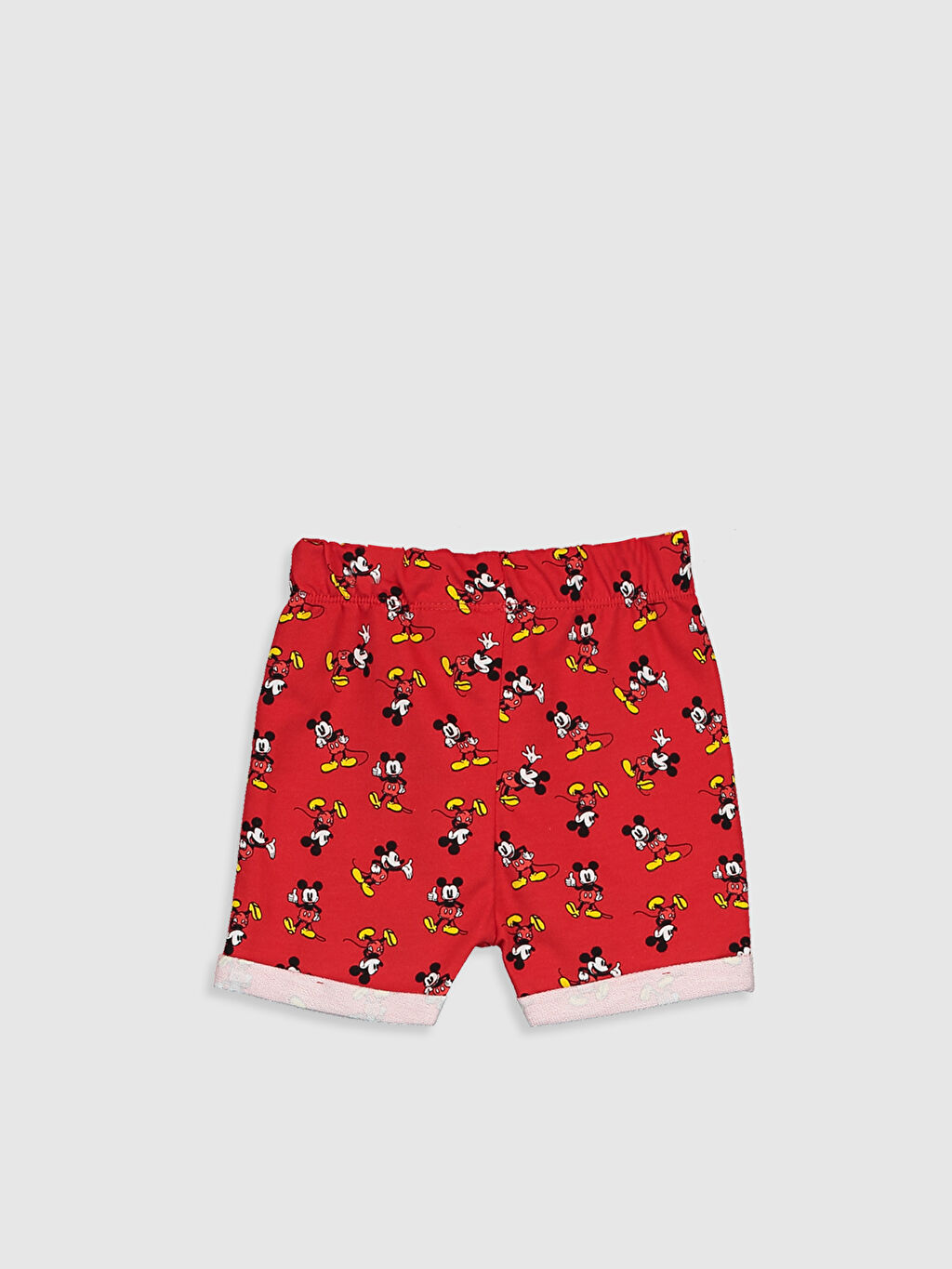 Siyah Erkek Bebek Mickey Mouse Baskili Pamuklu Sort Lc Waikiki