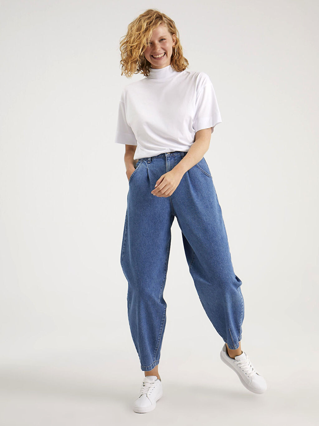 Indigo Bilek Boy Slouchy Jean Pantolon Lc Waikiki