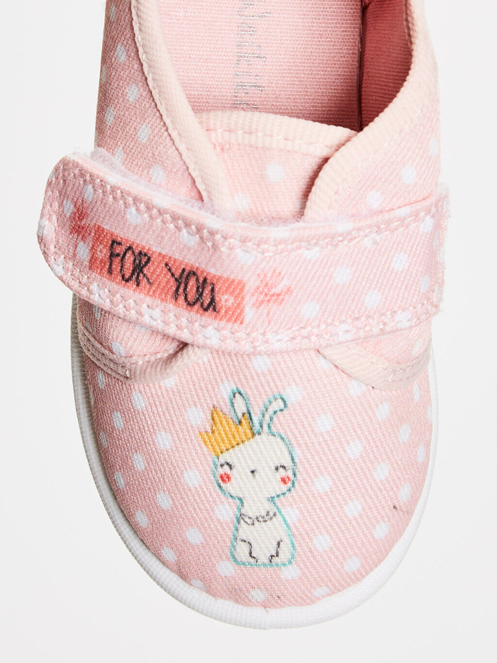 Pembe Kiz Bebek Cirt Cirtli Bez Gunluk Spor Ayakkabi Lc Waikiki