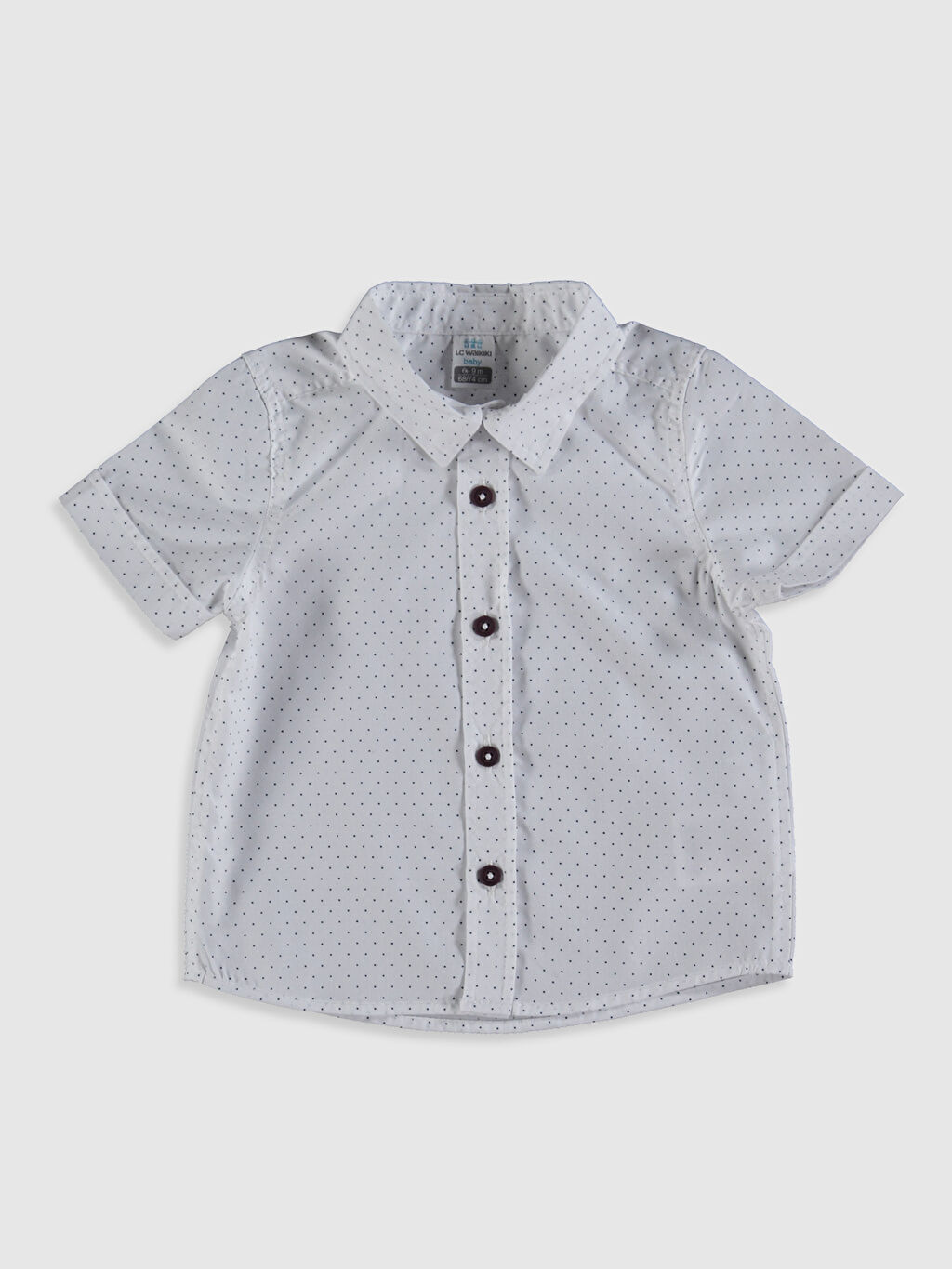 Beyaz Erkek Bebek Baskılı Gömlek LC Waikiki