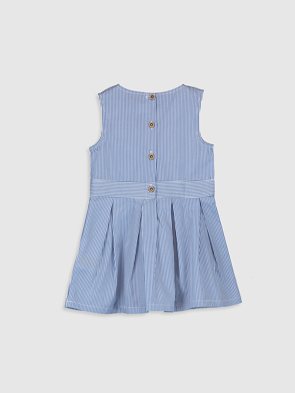 Mavi Kız Bebek Çizgili Elbise Anne Kız Kombini LC Waikiki
