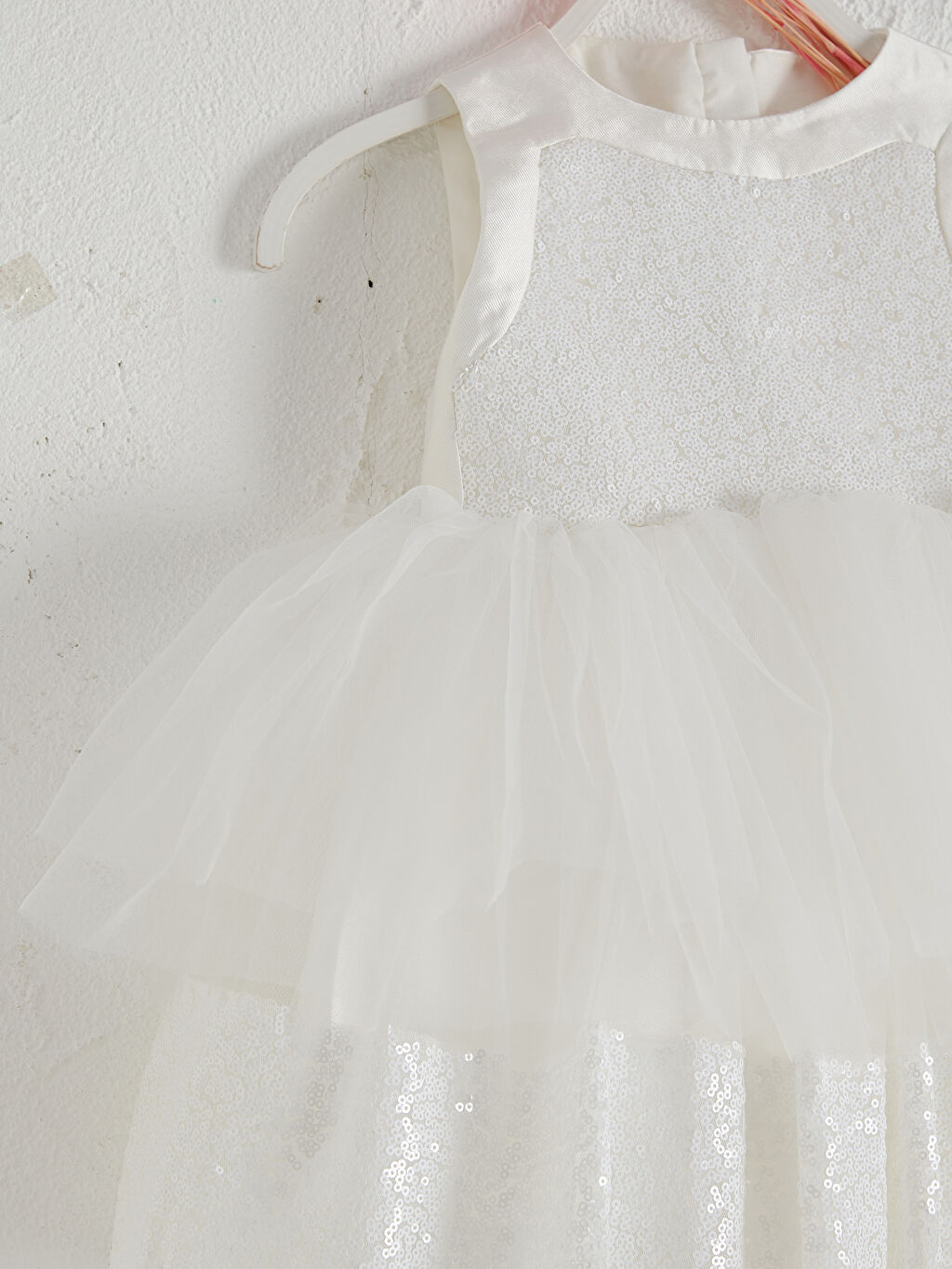 Ekru Daisy Girl Kız Bebek Abiye Elbise LC Waikiki Ekru Daisy Girl Kız Bebek Abiye Elbise LC Waikiki