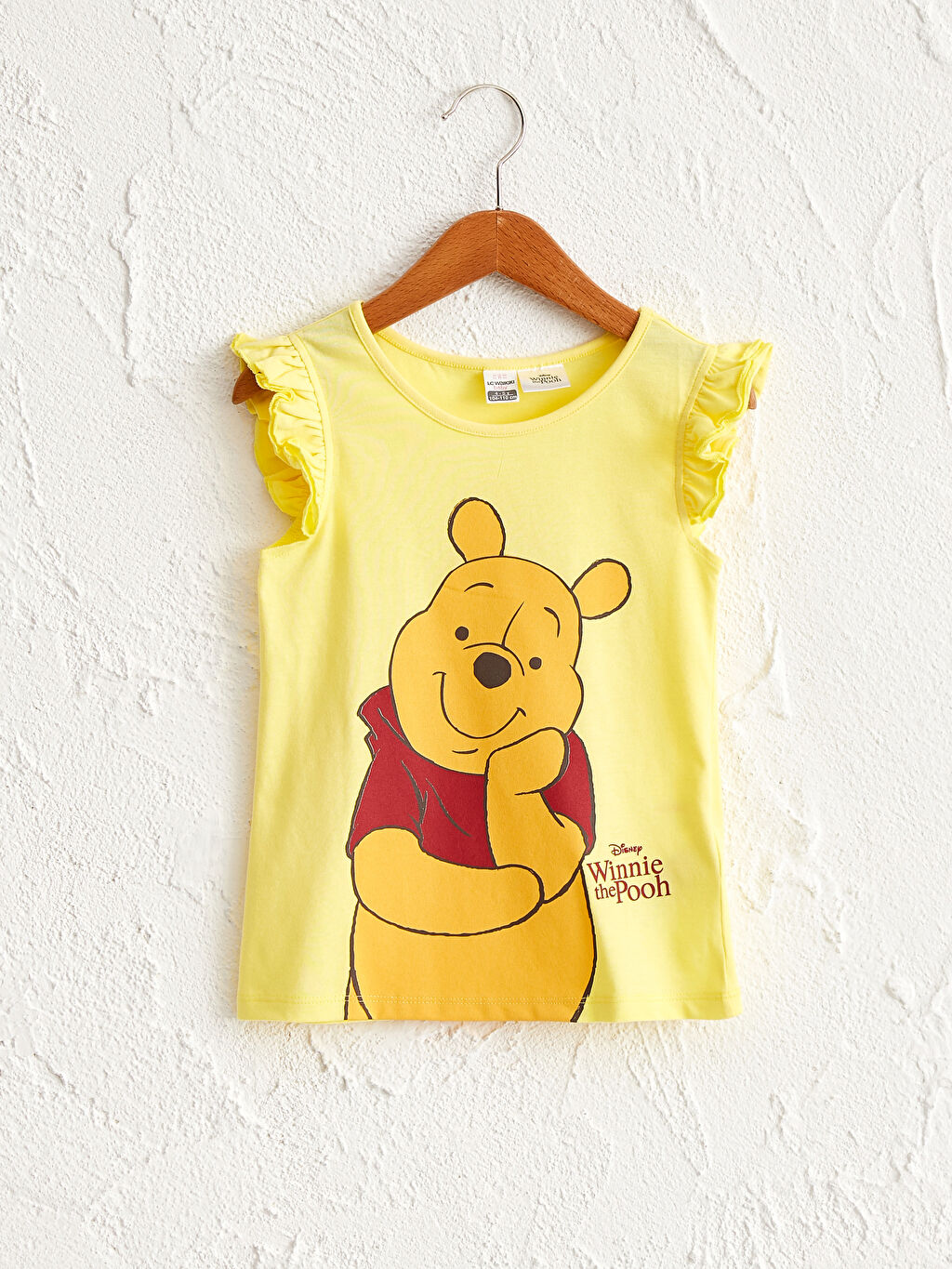 Sarı Kız Bebek Winnie The Pooh Baskılı Tişört LC Waikiki