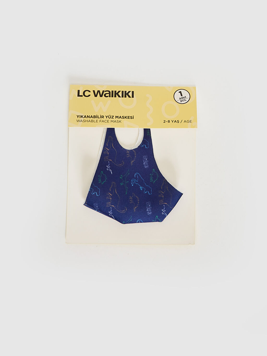 Lacivert 2 8 Yas Erkek Cocuk Yikanabilir Yuz Maskesi Lc Waikiki