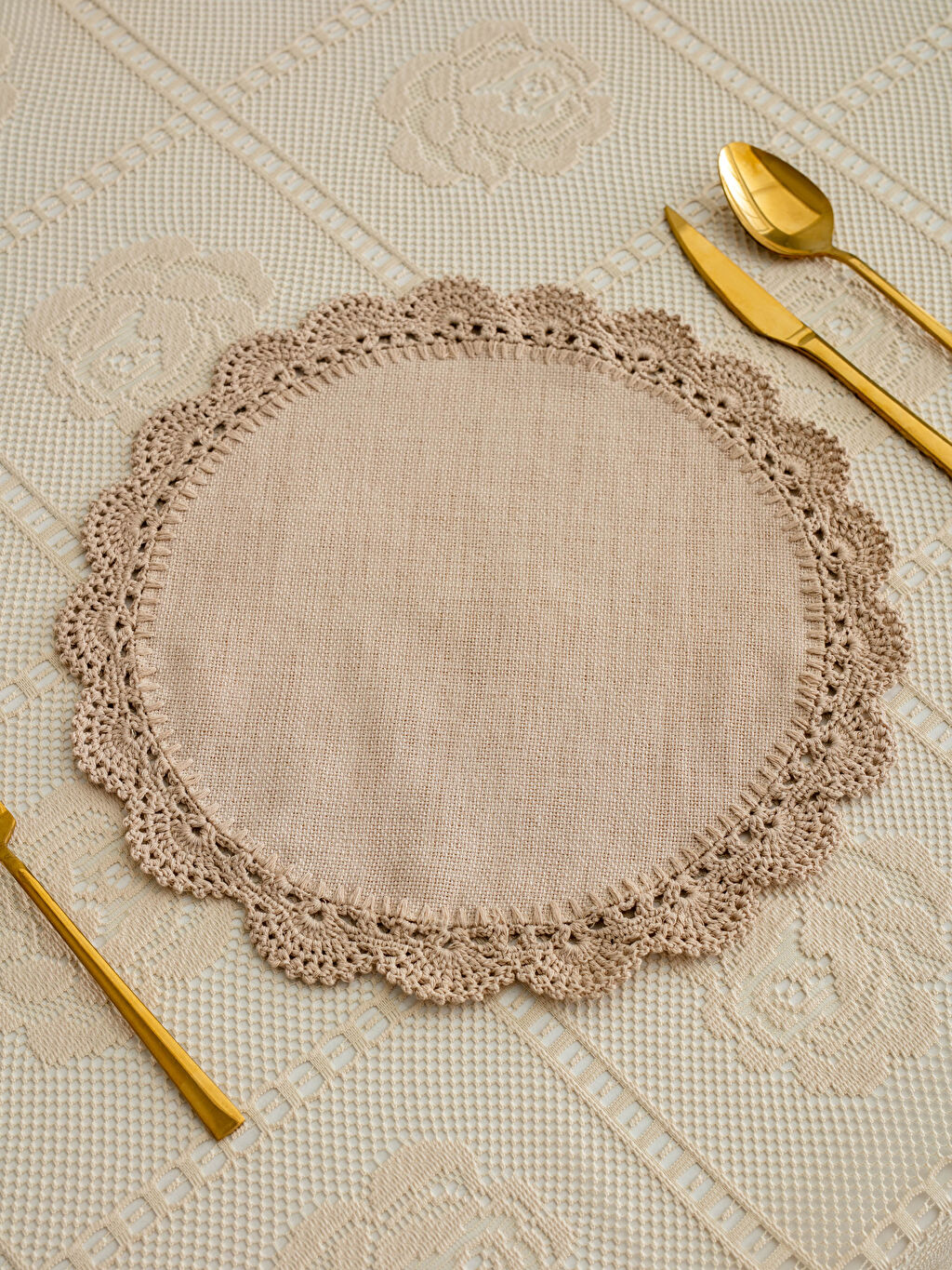 Bej Dantel Detaylı Amerikan Servis LC Waikiki