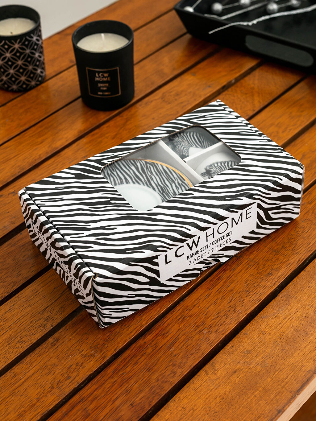 Çok Renkli Zebra Desenli Kahve Fincanı LC Waikiki