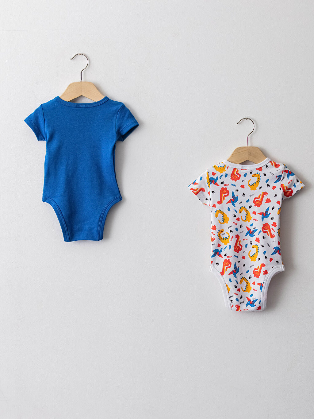 Lacivert Bisiklet Yaka Kısa Kol Baskılı Pamuklu Erkek