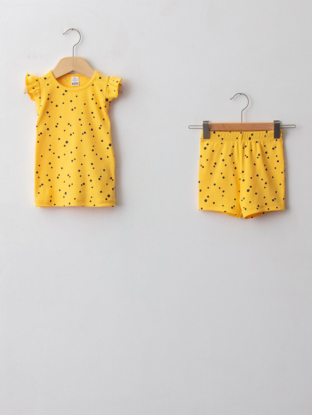 ست لباس راحتی نوزادی دختر زرد السی وایکیکی S1LA43Z1