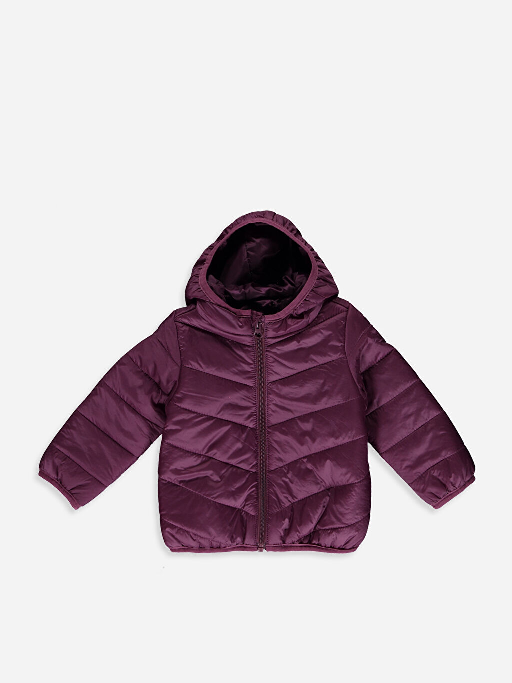 Pembe Kız Bebek Kapüşonlu Fermuarlı Mont LC Waikiki