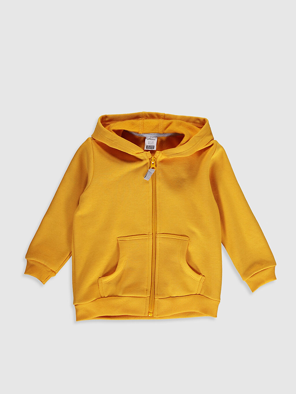 Turuncu Erkek Bebek Kapusonlu Fermuarli Sweatshirt Lc Waikiki