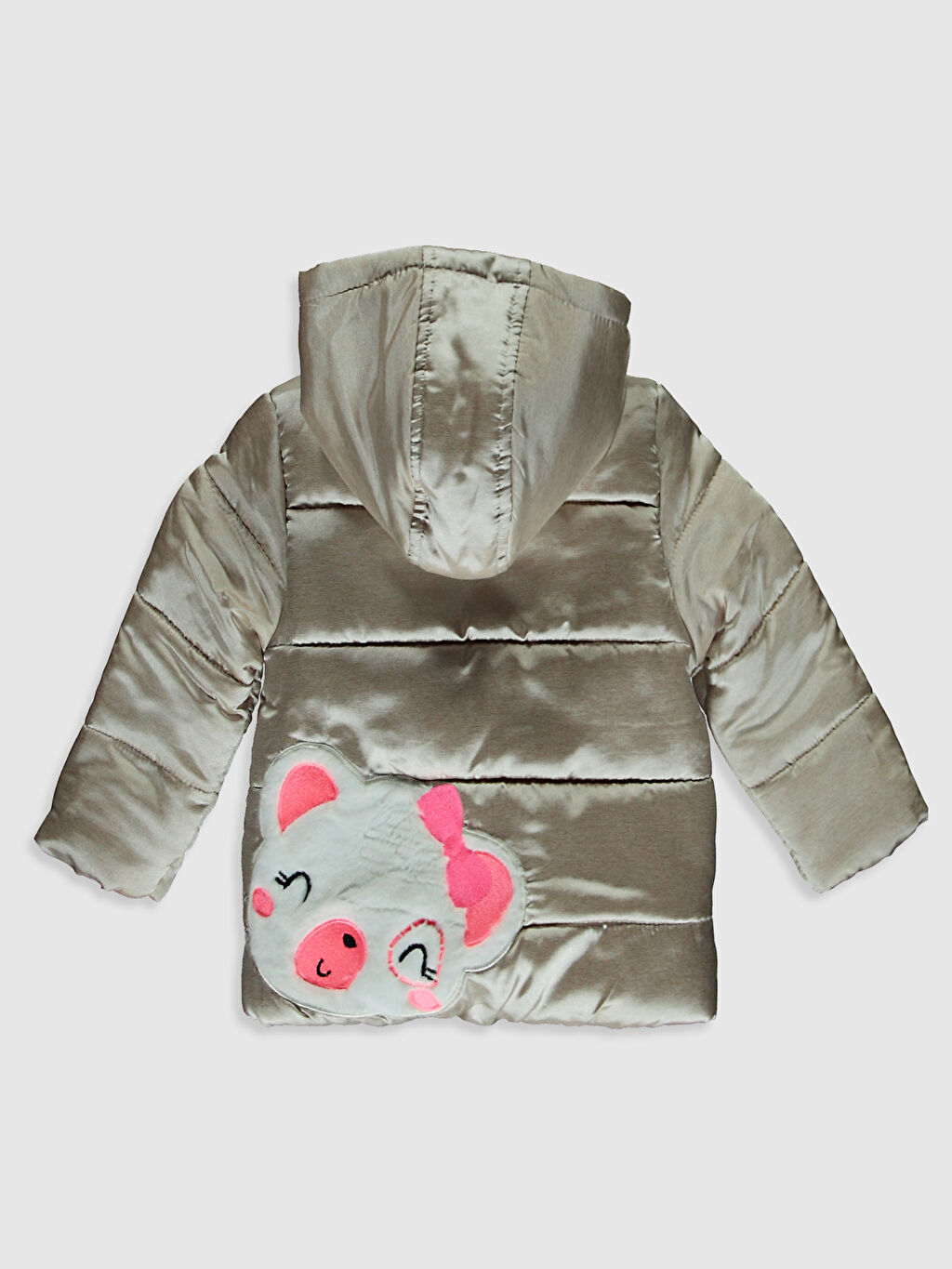 Bej Kız Bebek Kapüşonlu Mont LC Waikiki