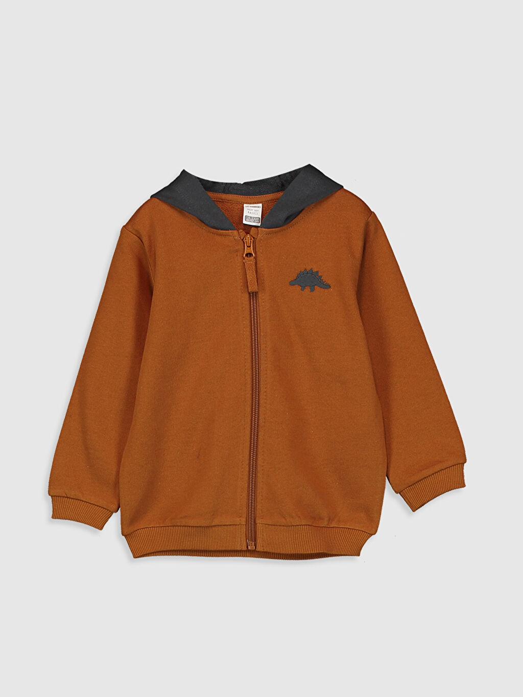 Kahverengi Erkek Bebek Fermuarli Sweatshirt Lc Waikiki