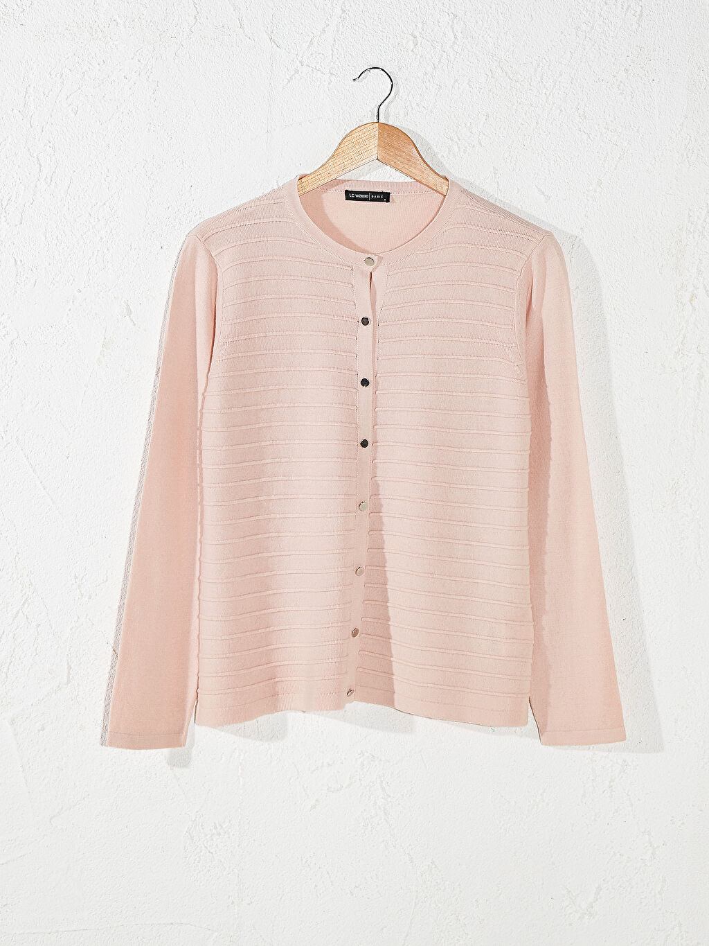 Pembe Dugmeli Ince Triko Hirka Lc Waikiki