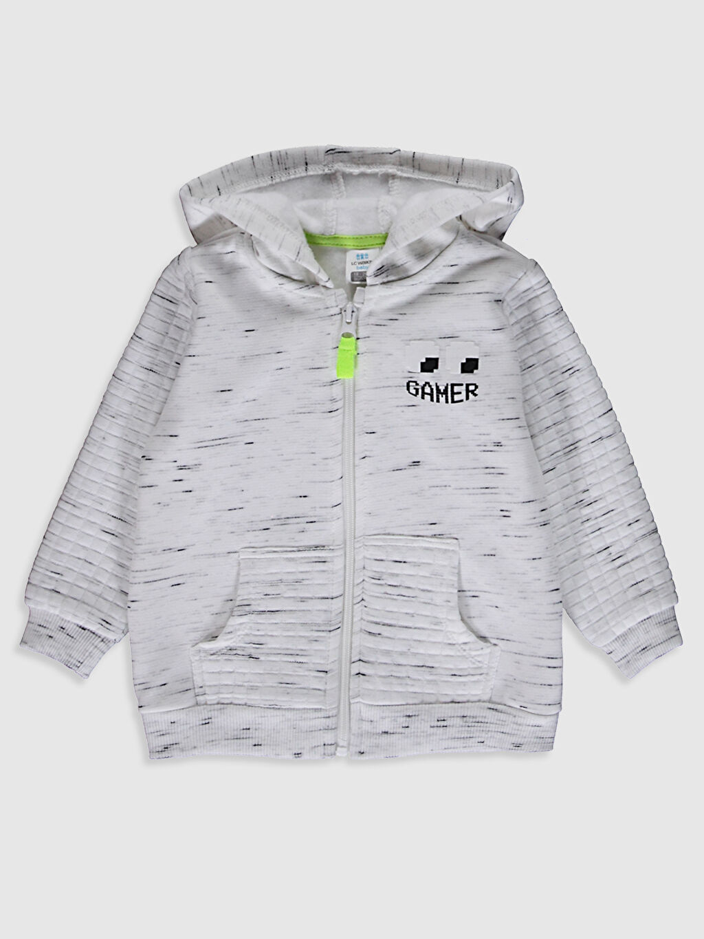 Gri Erkek Bebek Fermuarli Kapusonlu Sweatshirt Lc Waikiki