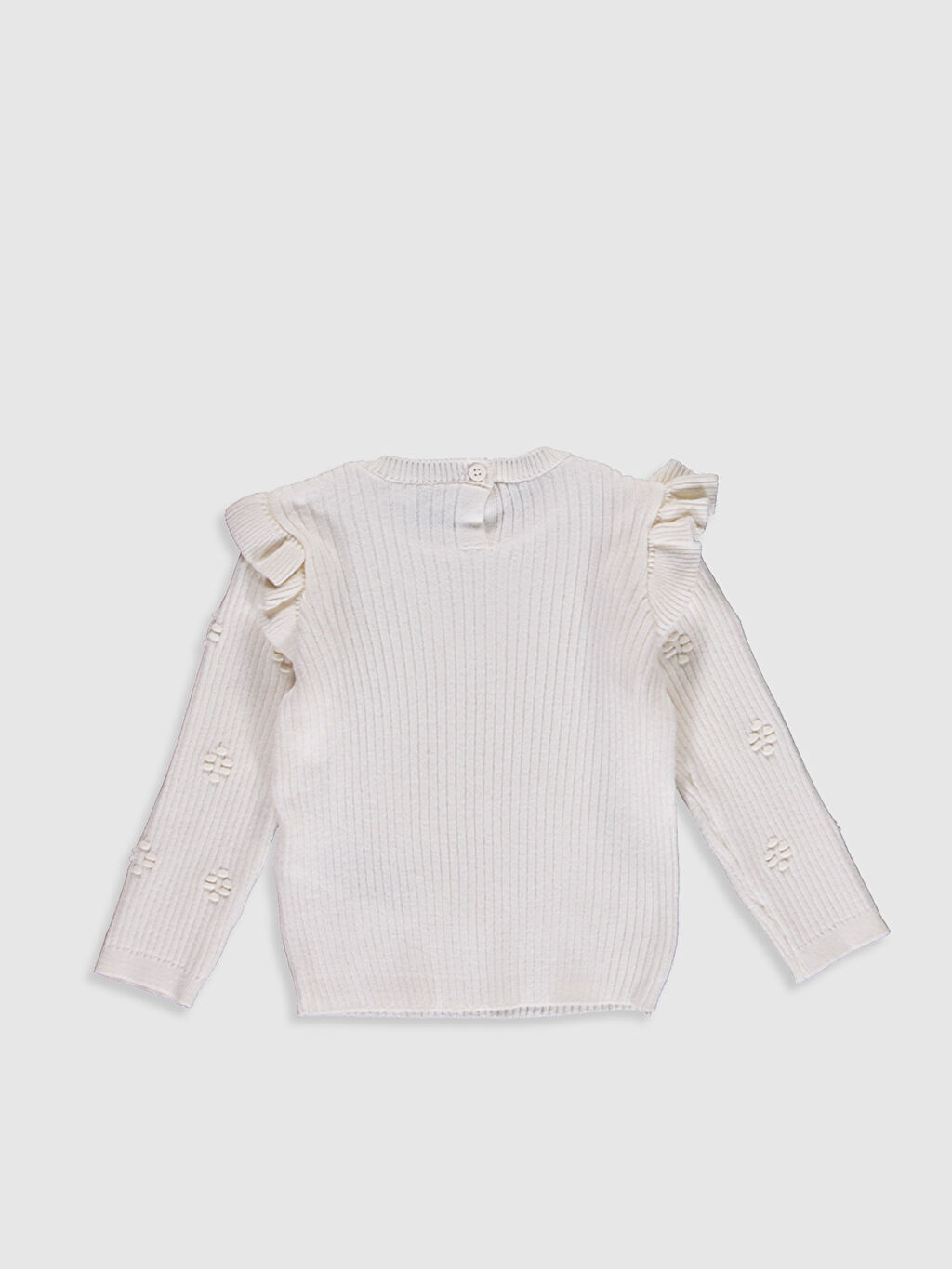 Ekru Kız Bebek Triko Kazak LC Waikiki