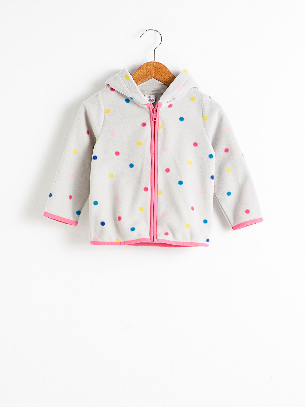 Gri Kız Bebek Fermuarlı Sweatshirt LC Waikiki