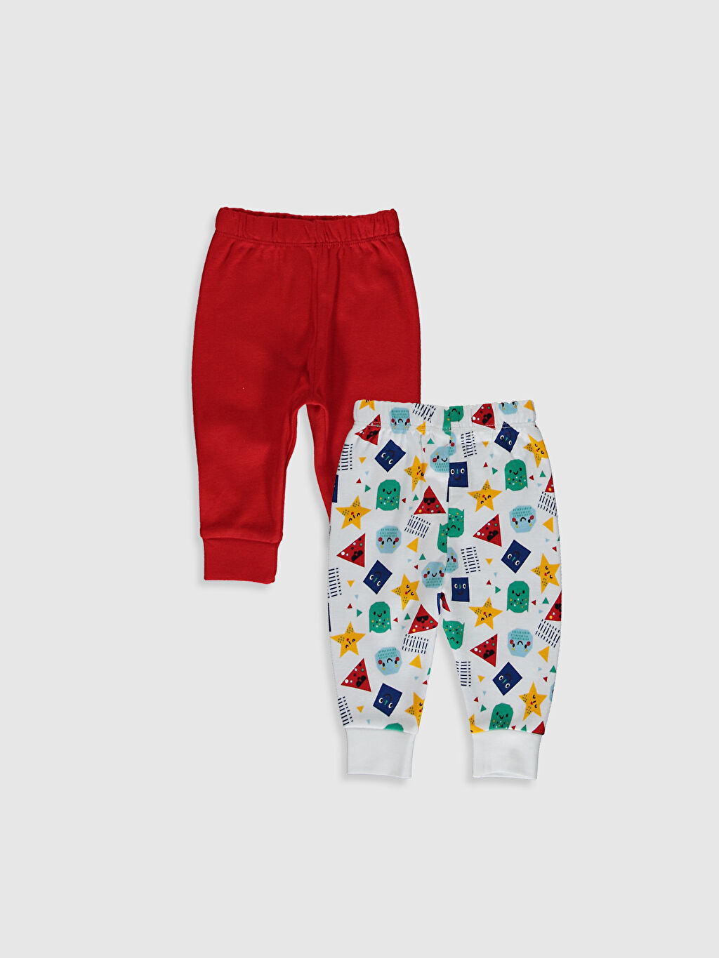 Kirmizi Erkek Bebek Pijama Alt 2 Li Lc Waikiki