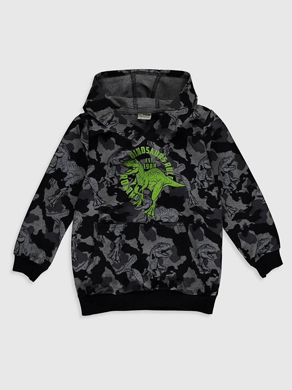 Antrasit Erkek Cocuk Dinazor Baskili Sweatshirt Lc Waikiki