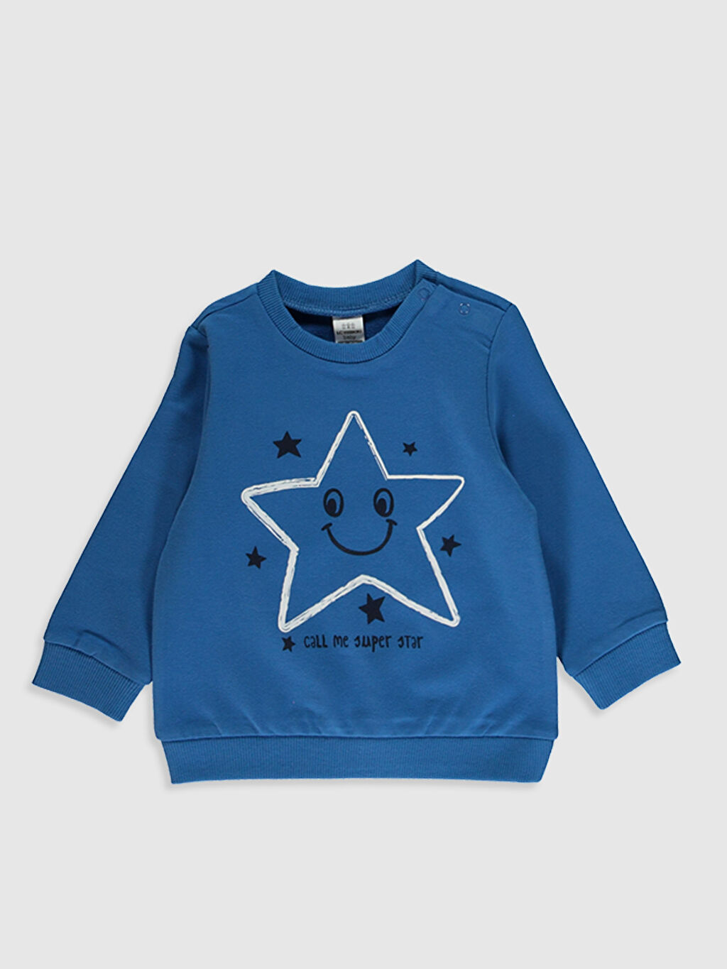 Mavi Erkek Bebek Baskili Sweatshirt 2 Li Lc Waikiki