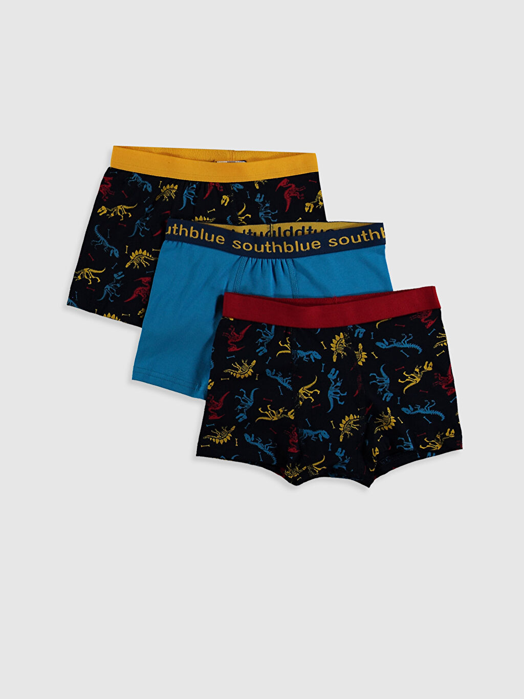 Lacivert Erkek Çocuk Pamuklu Boxer 3�lü LC Waikiki