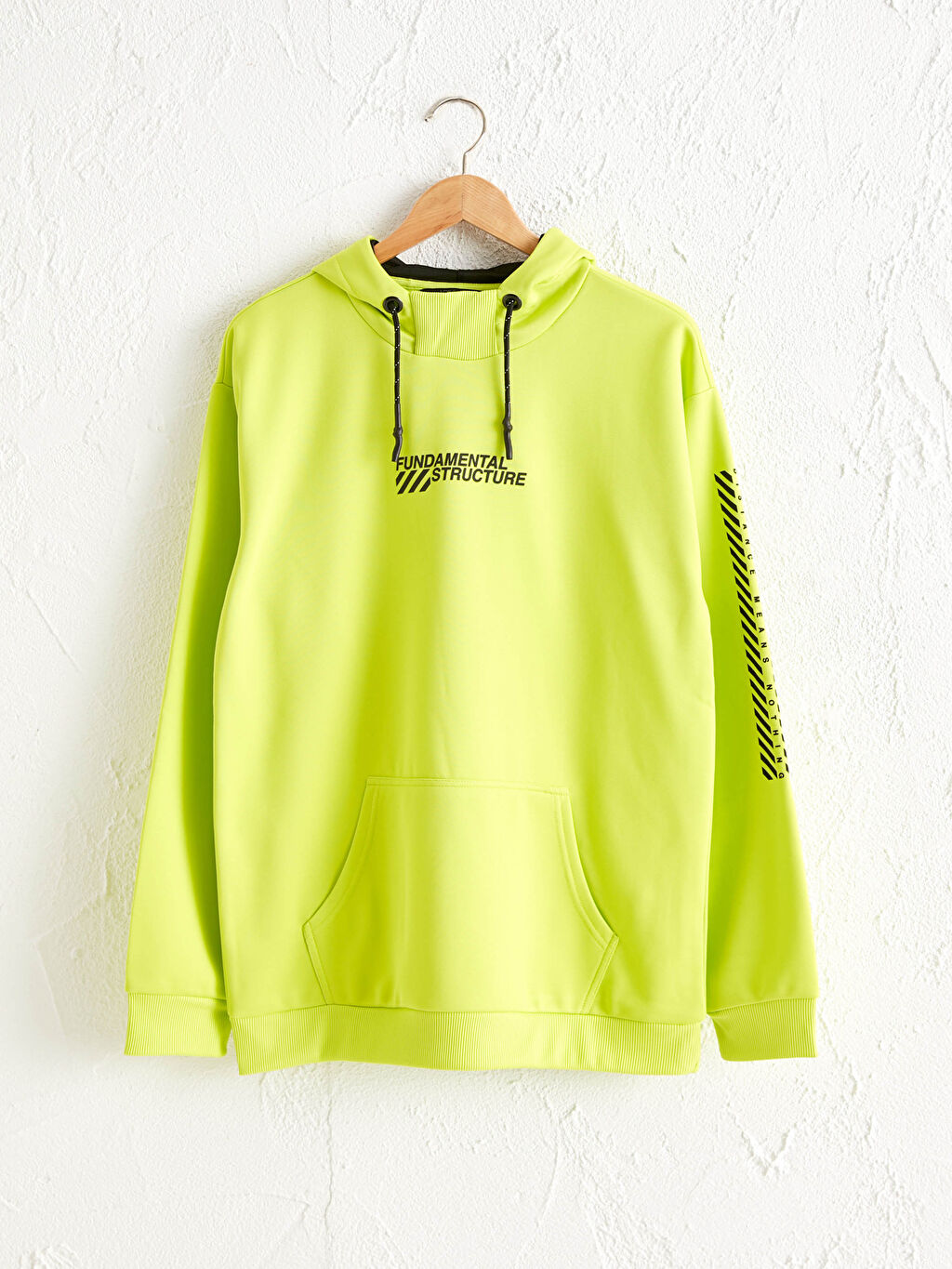 Yesil Kapusonlu Baskili Sweatshirt Lc Waikiki