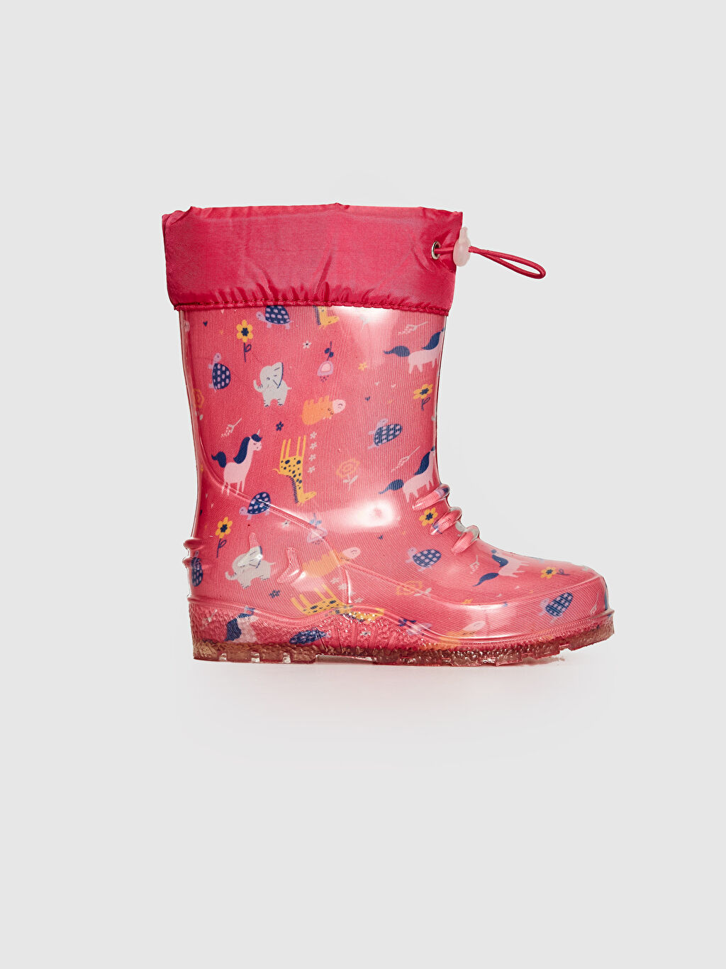 Pembe Kız Bebek Baskılı Yağmur Botu LC Waikiki Pembe Kız Bebek Baskılı Yağmur Botu LC Waikiki