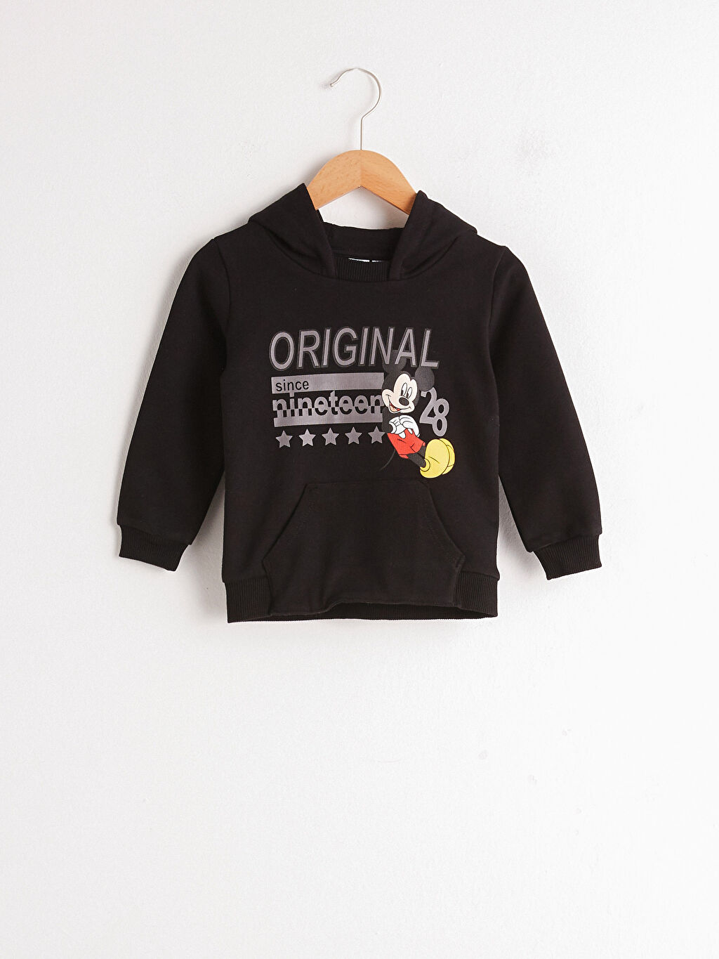 Siyah Erkek Bebek Mickey Mouse Baskili Sweatshirt 0wh722z1 Cvl Lc Waikiki