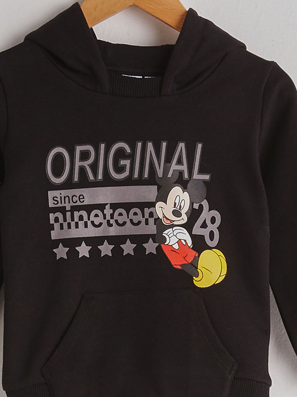 Siyah Erkek Bebek Mickey Mouse Baskili Sweatshirt 0wh722z1 Cvl Lc Waikiki