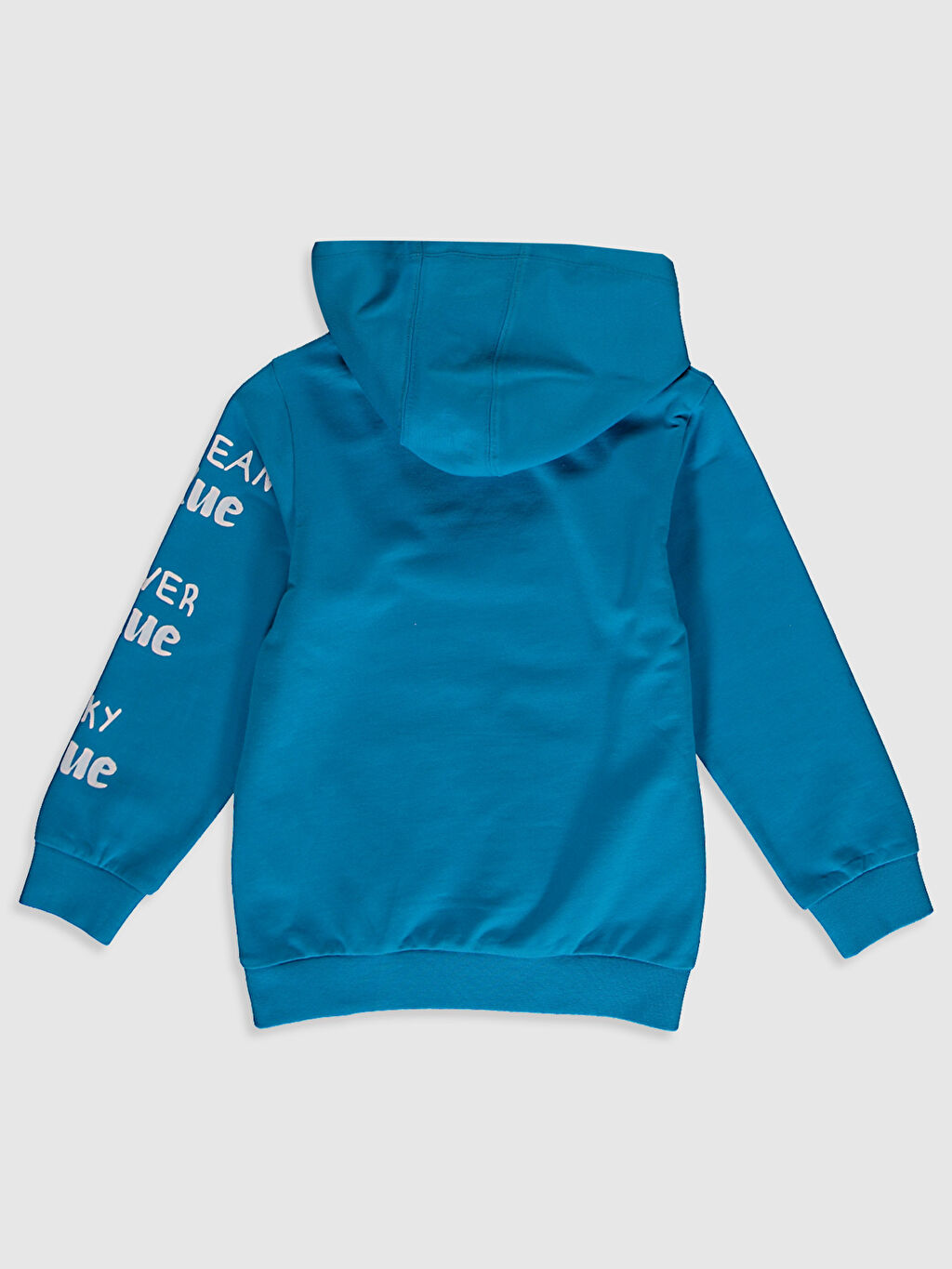 Mavi LCW GREEN Erkek Çocuk Baskılı Kapüşonlu Sweatshirt