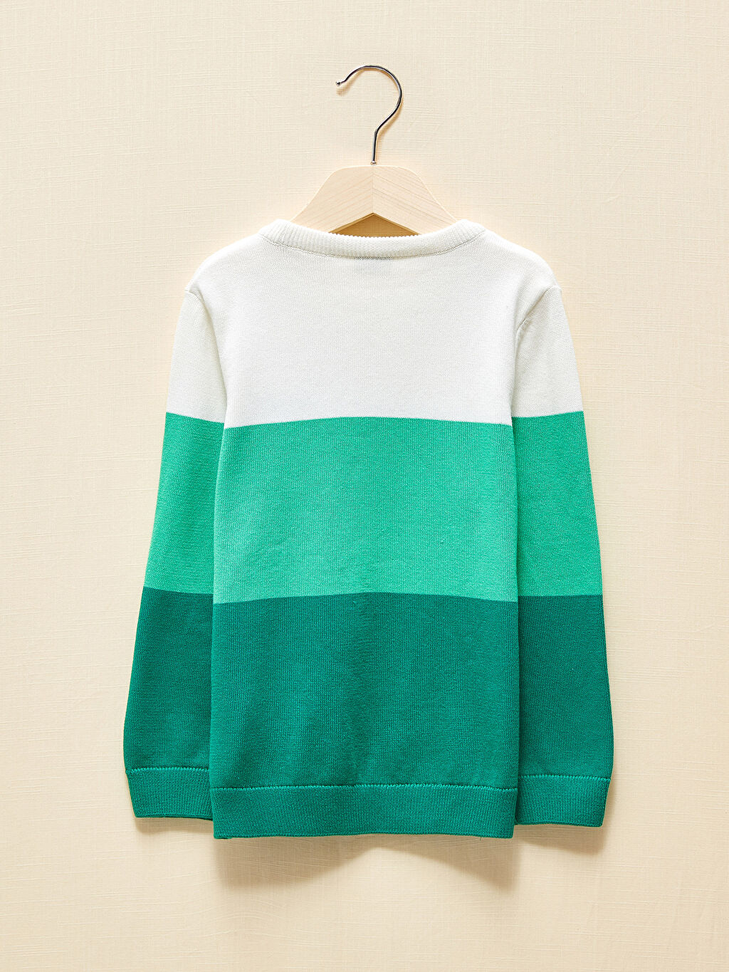 Yeşil LCW GREEN Erkek Çocuk İnce Triko Kazak LC Waikiki