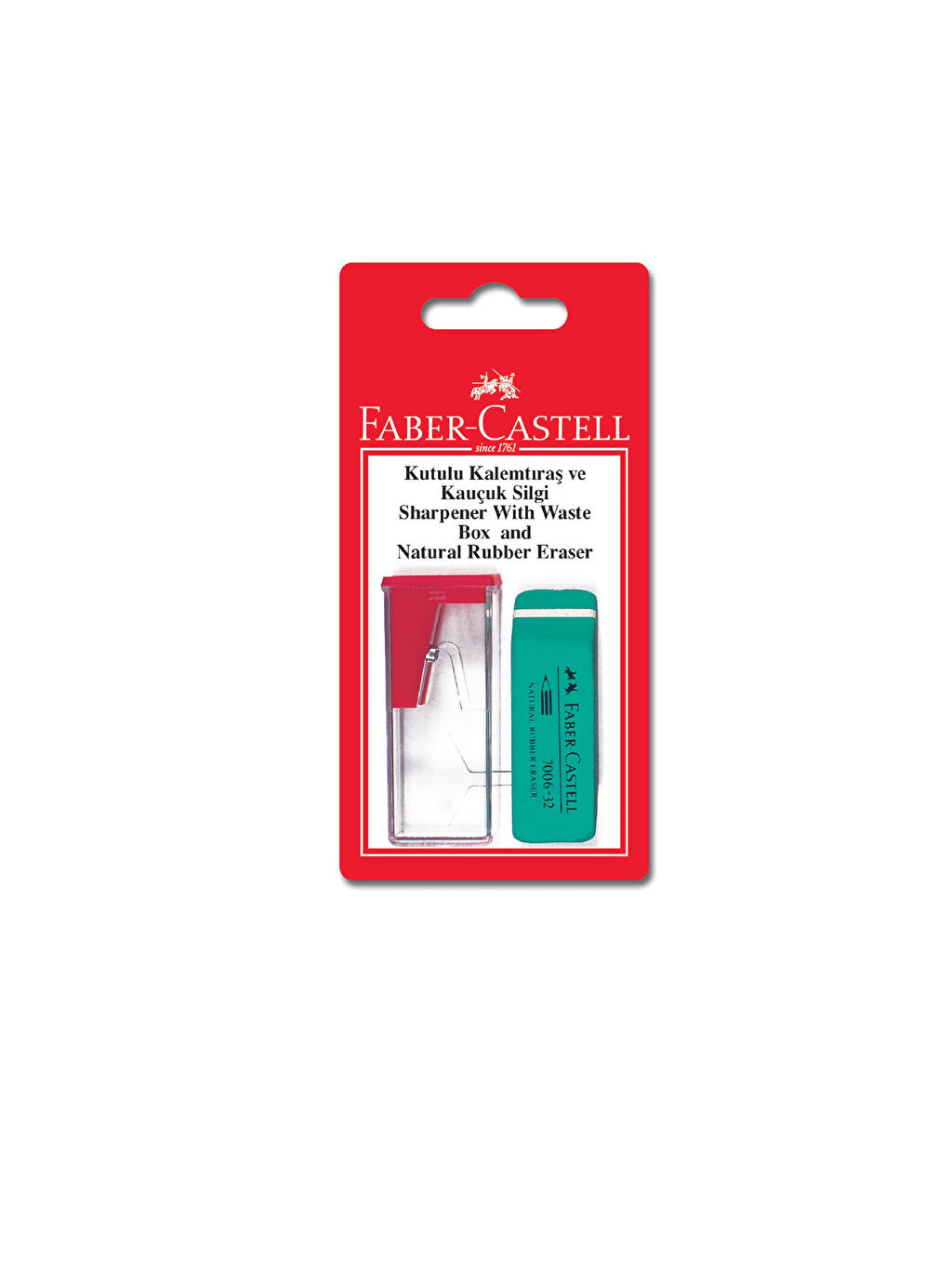 Cok Renkli Faber Castell Kutulu Kalemtiras Ve Kaucuk Silgi Lc Waikiki