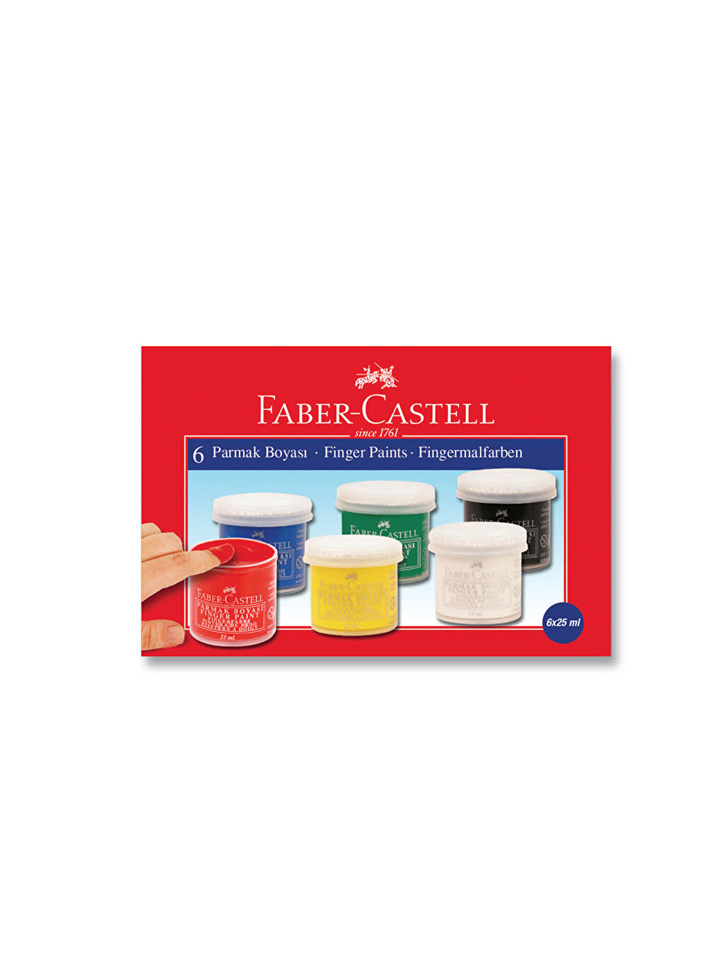 Cok Renkli Faber Castell Guaj Boya 6 Renk Lc Waikiki