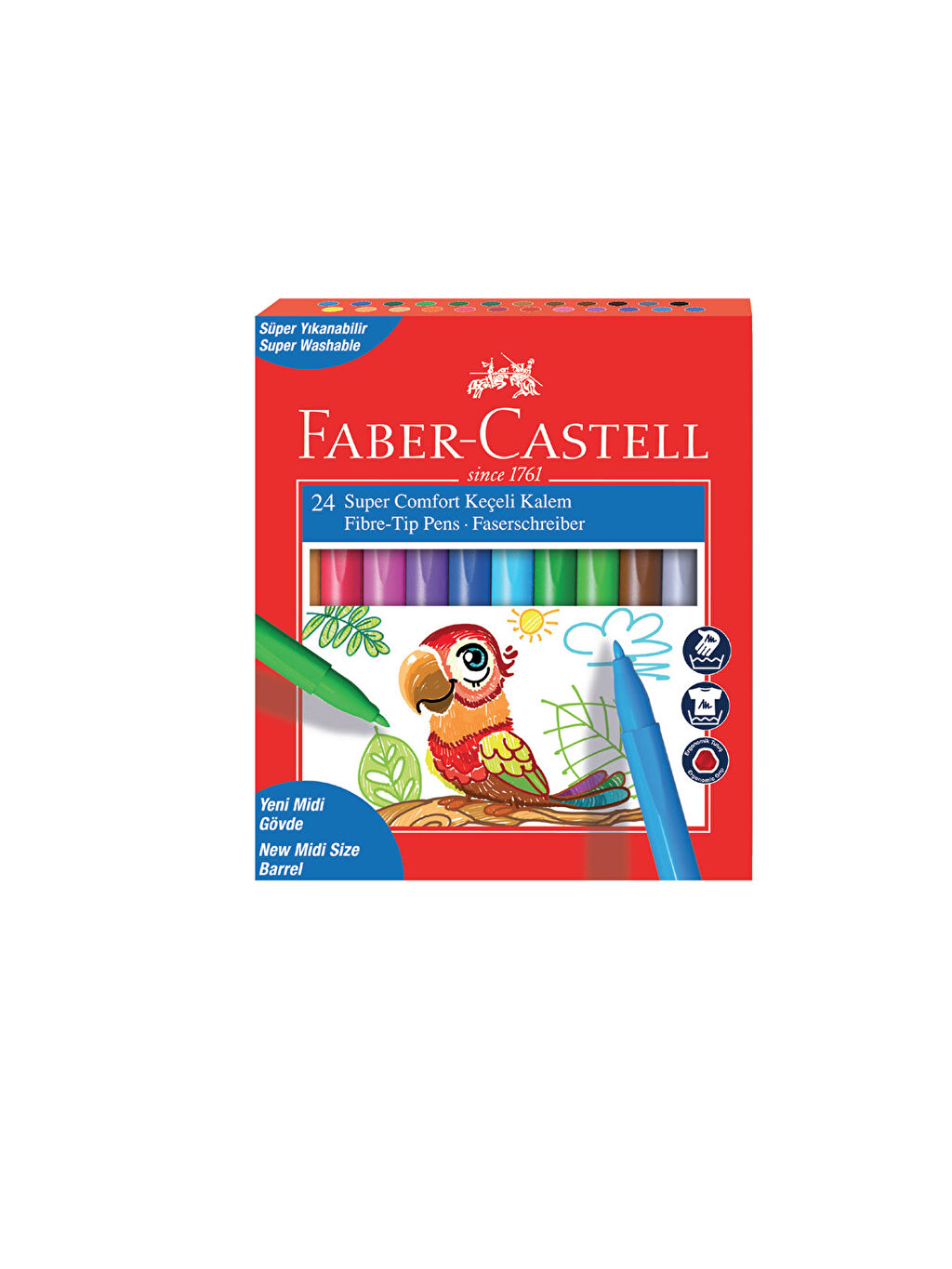 Cok Renkli Faber Castell Super Comfort 12 Li Keceli Kalem Lc Waikiki