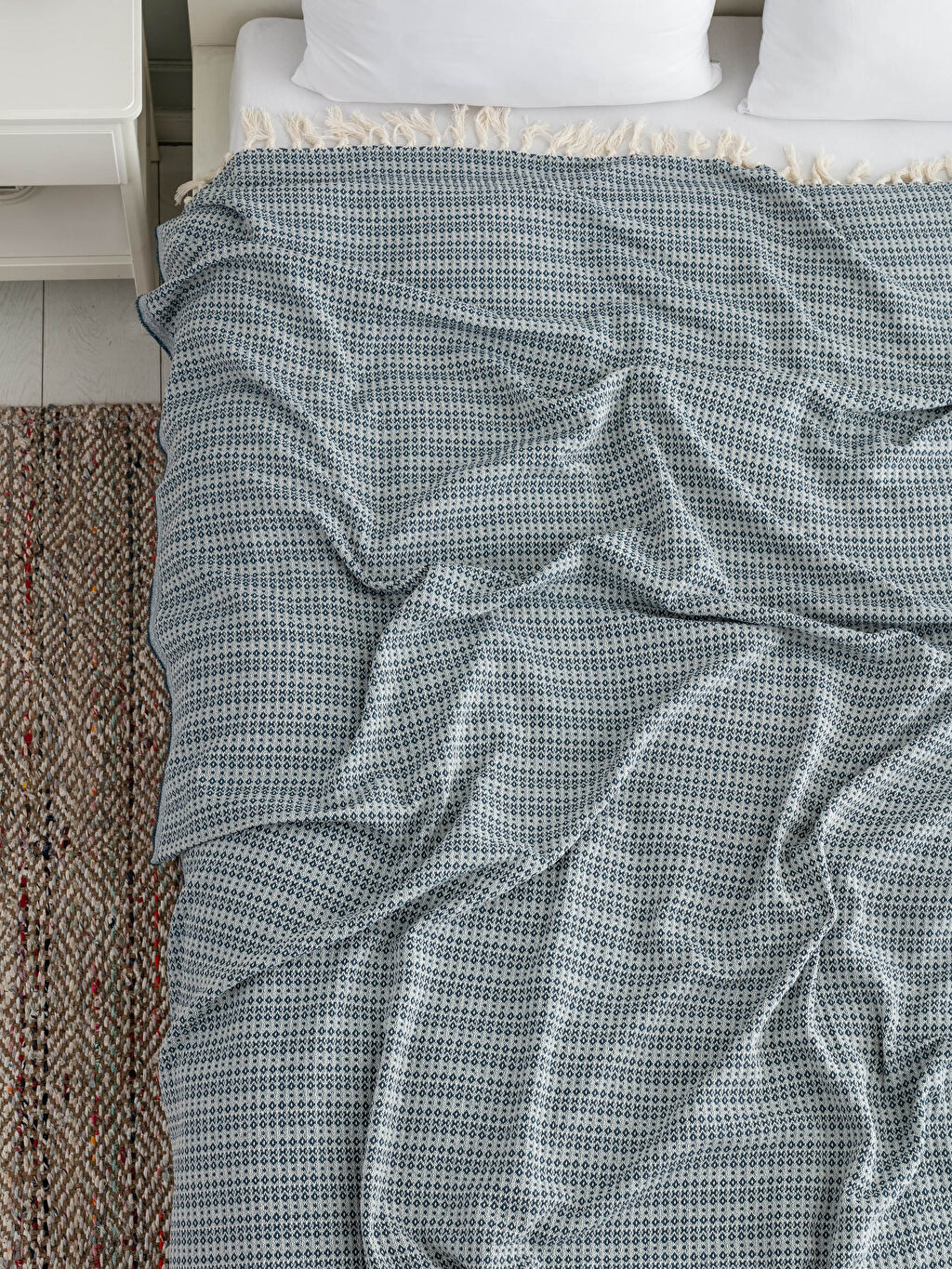 İndigo Çift Kişilik Yatak Örtüsü LC Waikiki