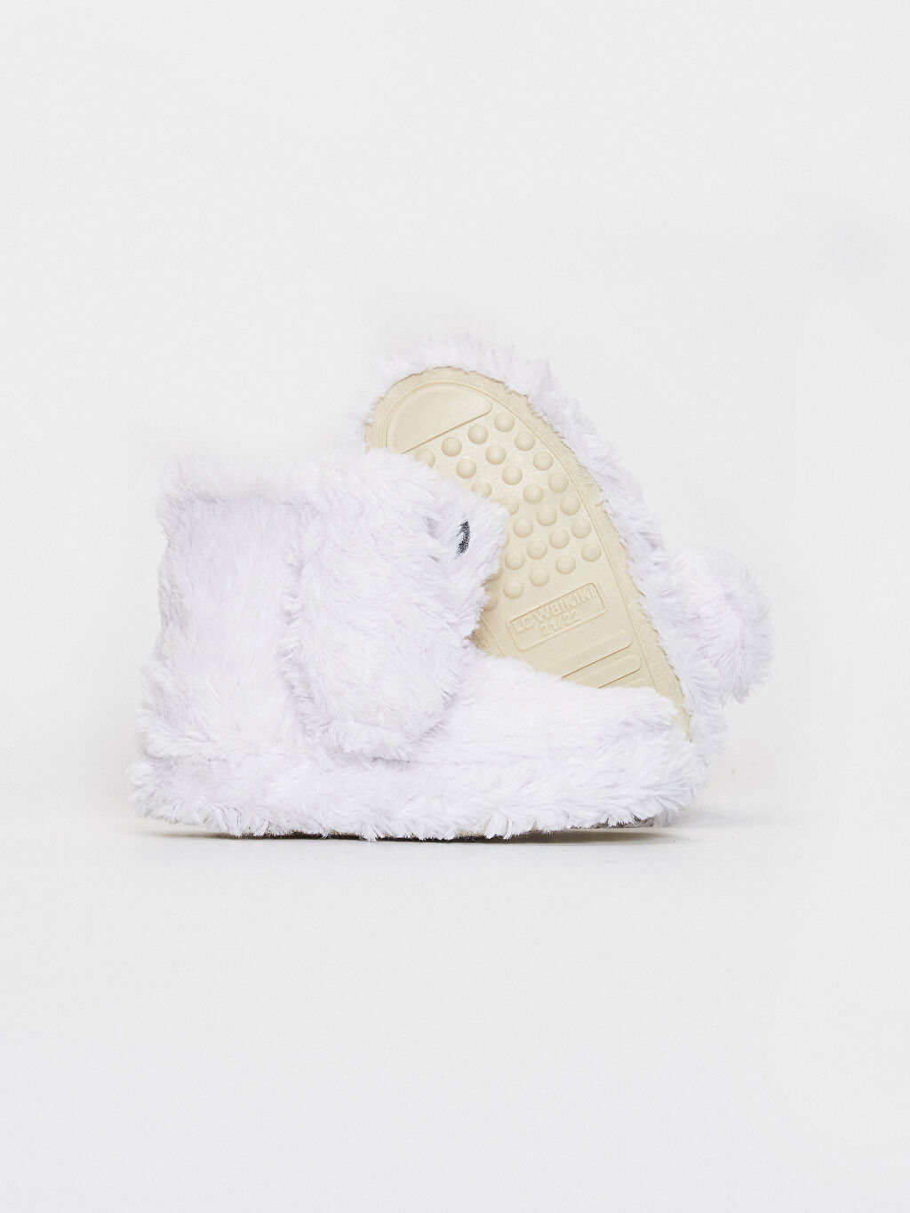 Ekru Kız Çocuk Peluş Ev Botu LC Waikiki