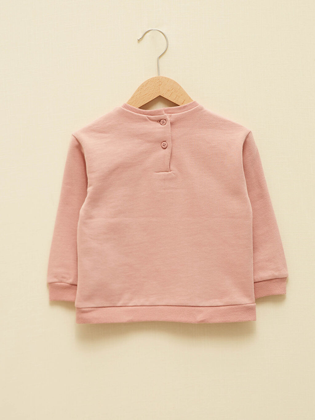 Pembe LCW GREEN Kız Bebek Organik Pamuklu Sweatshirt LC Waikiki