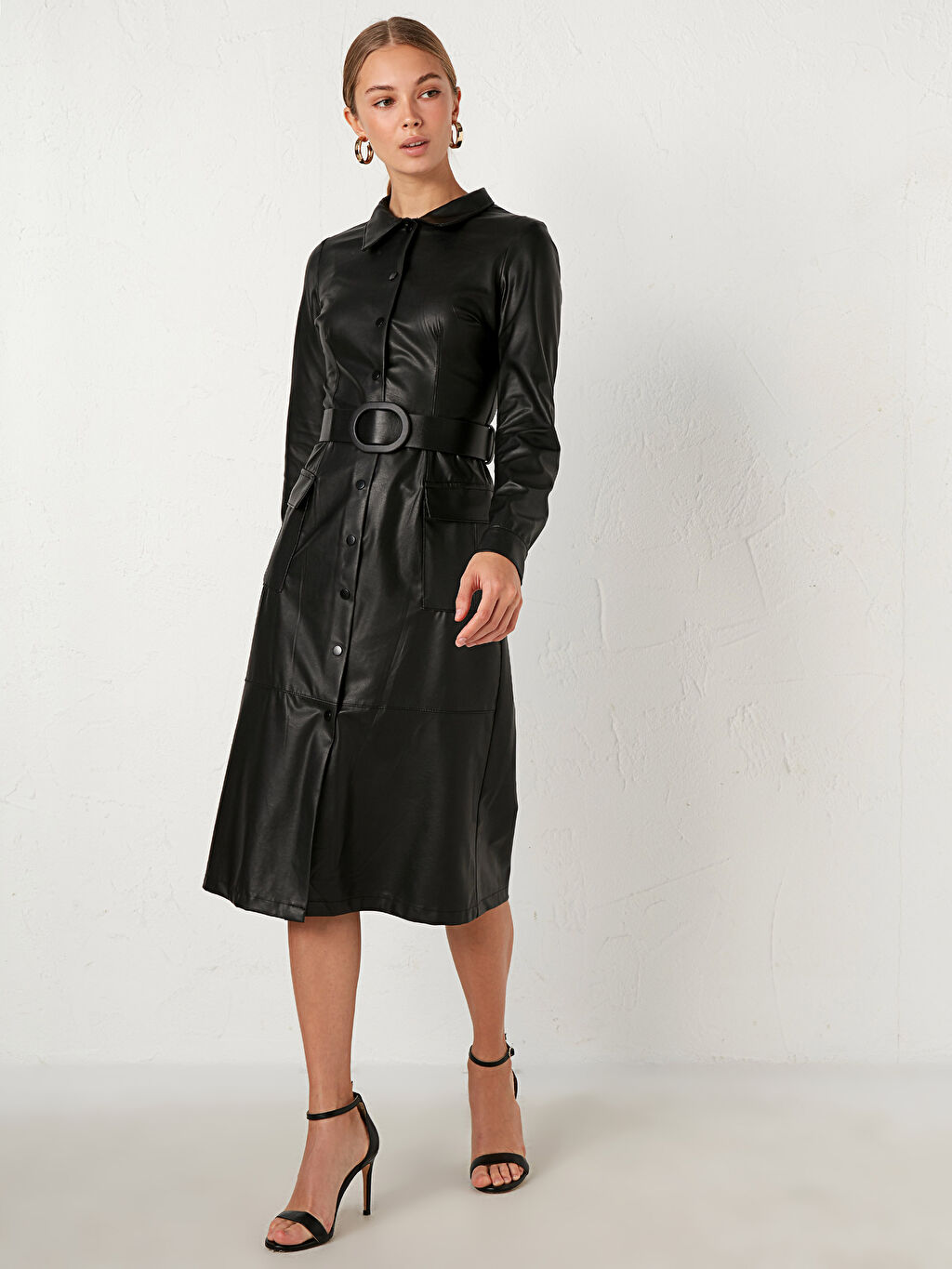 equipment leather dress