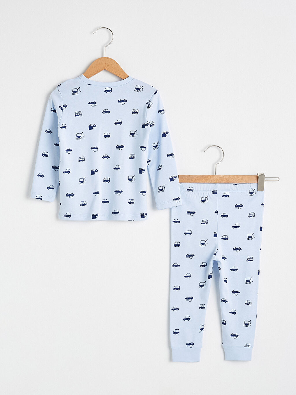 Mavi Erkek Bebek Baskılı Pijama Takım LC Waikiki