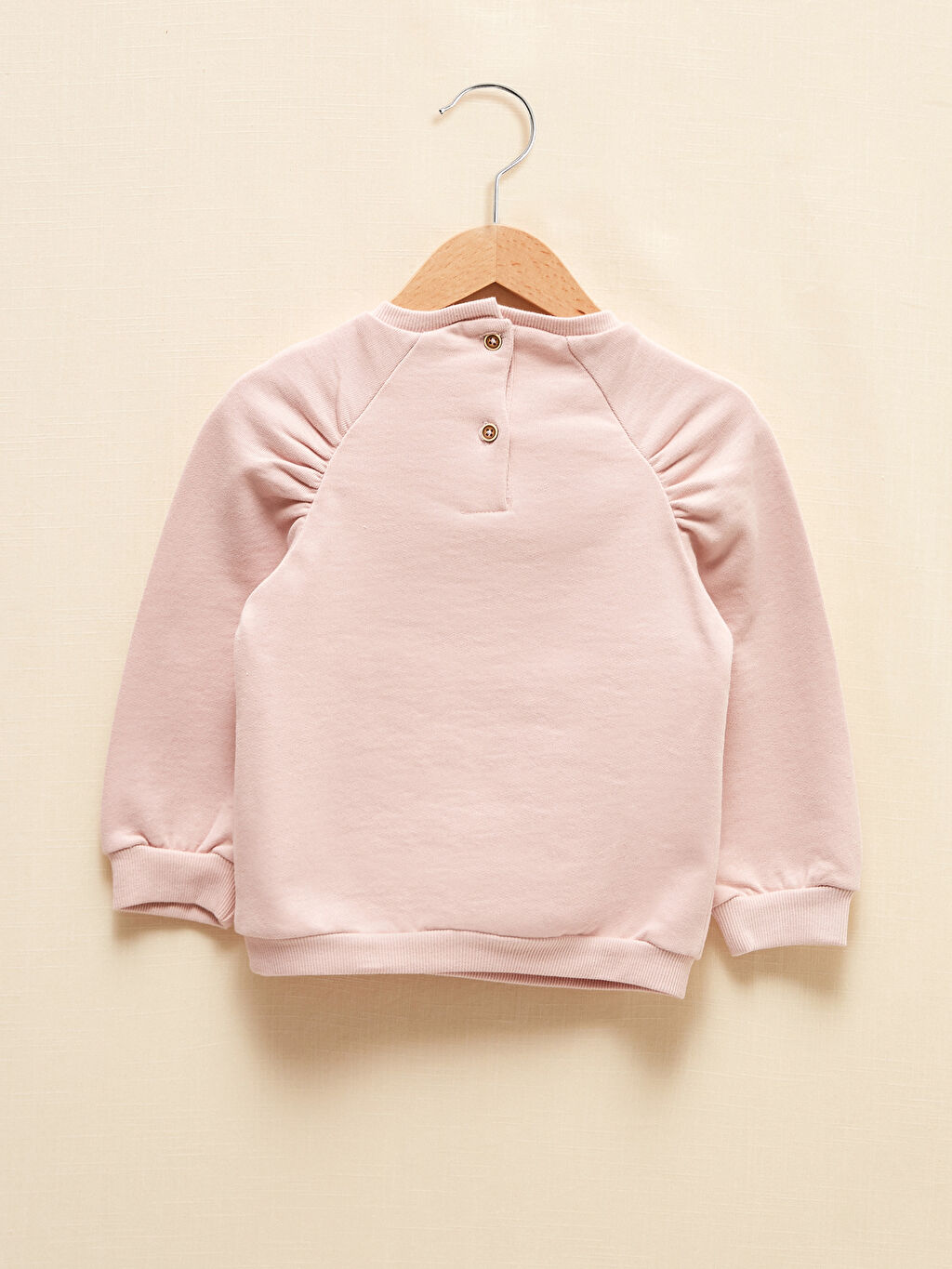 Pembe LCW GREEN Kız Bebek Organik Pamuklu Sweatshirt LC