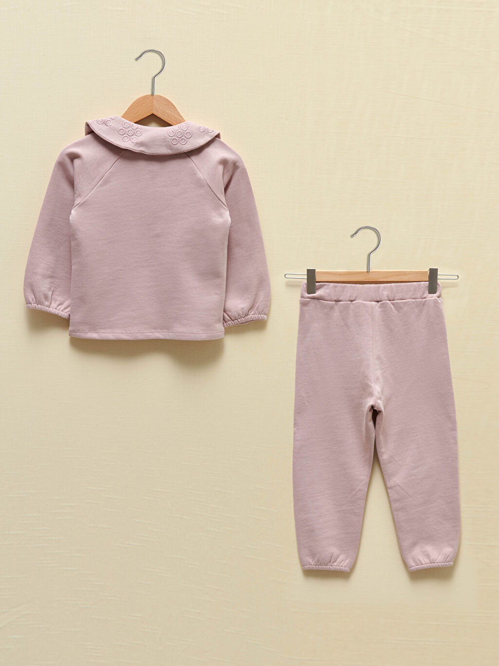 Pembe LCW GREEN Kız Bebek Organik Pamuklu Sweatshirt ve