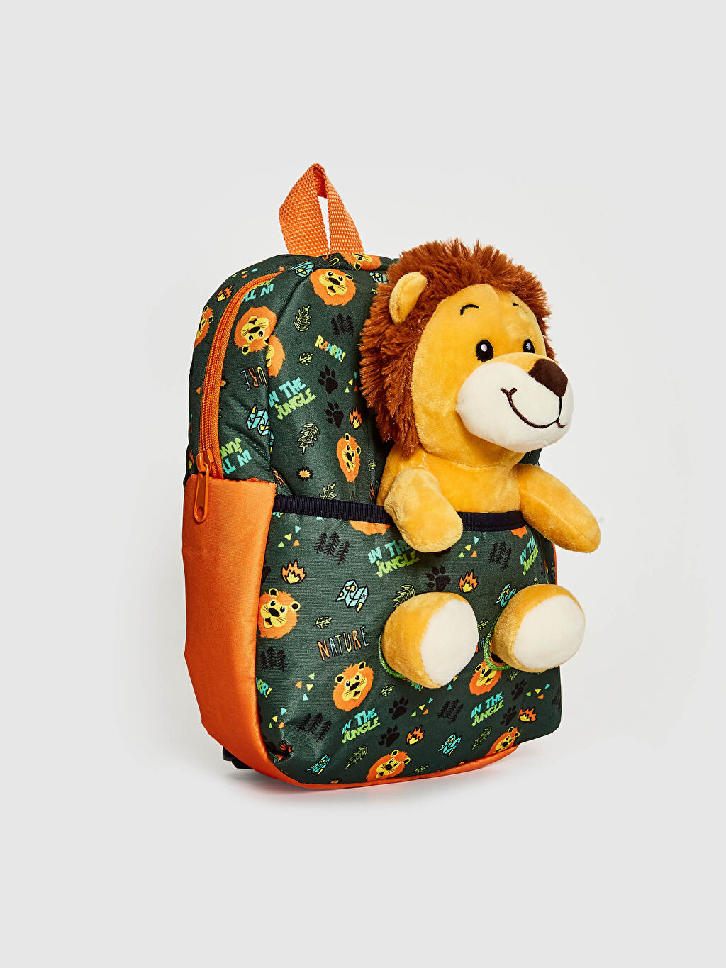 Yeşil Erkek Çocuk Pelüş Sırt Çantası LC Waikiki