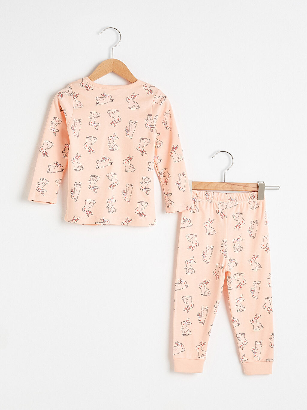 Pembe Kız Bebek Baskılı Pijama Takımı LC Waikiki
