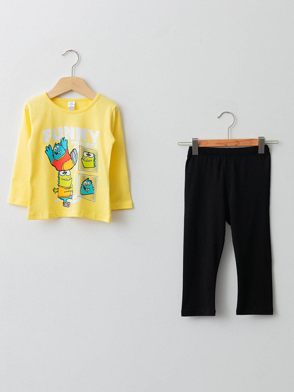 Crew Neck Long Sleeve Printed Baby Boy Pajamas Set -W1DA78Z1-CRK -  W1DA78Z1-CRK - LC Waikiki