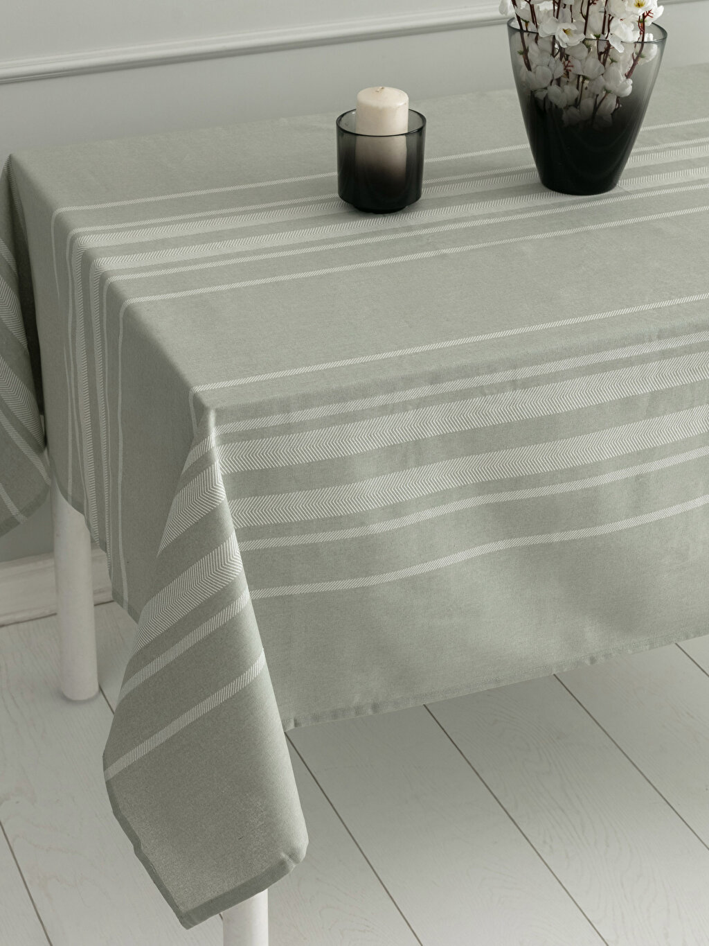 Striped Table Cloth 150x200 Cm, Ikea Round Tablecloth