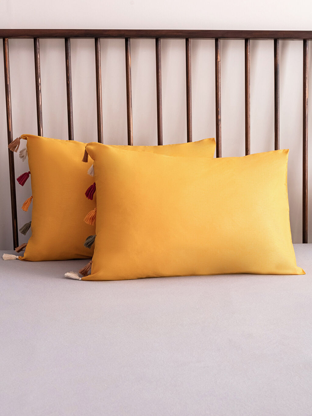 Tassel Detailed Cotton Pillow Case 2Pack 50x70 Cm W2GN62Z8M3T W2GN62Z8M3T LC Waikiki